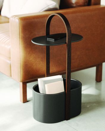 UMBRA BELLWOOD STORAGE TABLE BLK/WAL