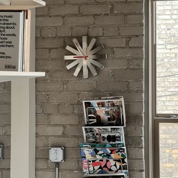 UMBRA RIBBON Стенен часовник, стомана