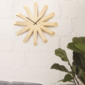 UMBRA RIBBONWOOD Стенен часовник, натурален