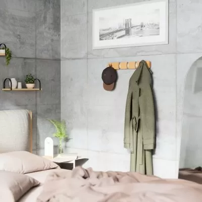 закачалка с 5 кукички за дрехи