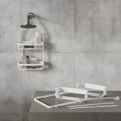 UMBRA FLEX SHOWER CADDY WHITE
