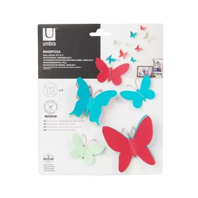 UMBRA MARIPOSA WALL DECOR (9) ASST