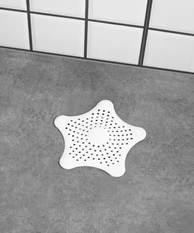 UMBRA STARFISH Уловител на коса, бял
