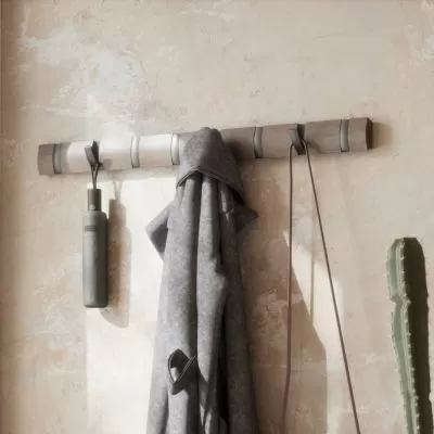 UMBRA Flip 8 Стенна закачалка, сив / калай