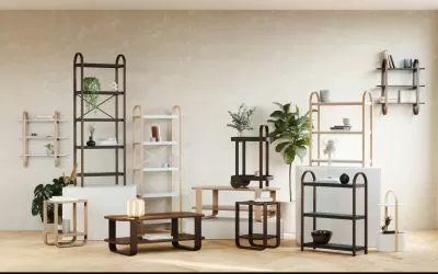 UMBRA BELLWOOD WALL SHELF BLK/WAL