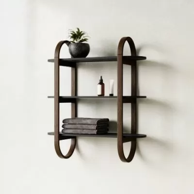 UMBRA BELLWOOD WALL SHELF BLK/WAL