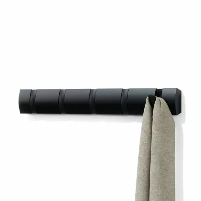 UMBRA Flip 5 Стенна закачалка, черен 