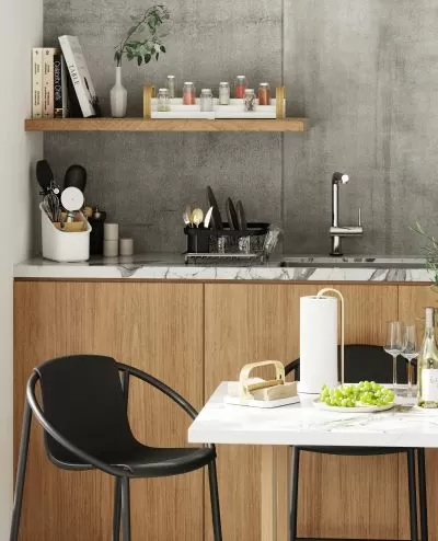 UMBRA BELLWOOD UTENSIL HOLDER  WHT/NAT