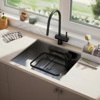 UMBRA SINKIN DISH RACK BLACK