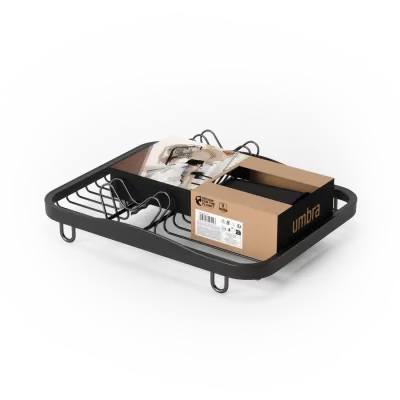 UMBRA SINKIN DISH RACK BLACK