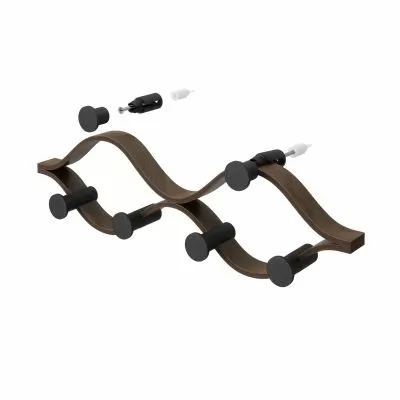 UMBRA MONTAGE 6 HOOK BLK/WAL
