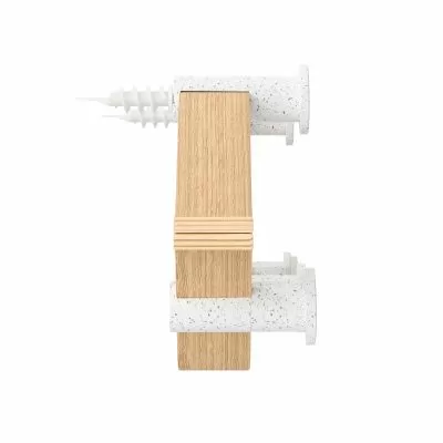 UMBRA MONTAGE 6  Стенна закачалка, натурален