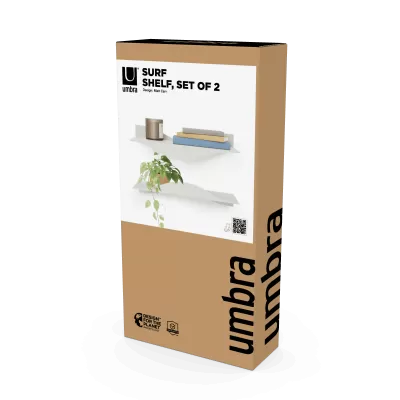 UMBRA SURF Метални рафтове сет 2бр, пясъчен