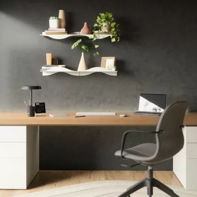 UMBRA SURF Метални рафтове сет 2бр, пясъчен