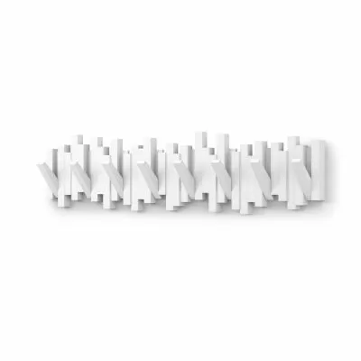 UMBRA STICKS 8 Стенна закачалка, бял