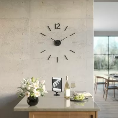 UMBRA BLINK + WISHBONE – дизайнерски сет часовник и рамка в черно