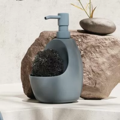 Слейт блу кухненски сет 3 - JOEY Кухненски диспенсър с място за гъба + UDRY Сгъваем сушилник за съдове +CASA Капак за салфетки