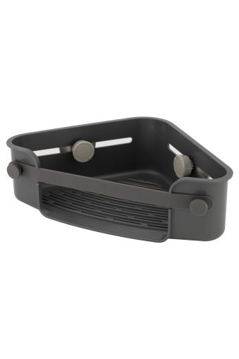 UMBRA FLEX GEL-LOCK CORNER BIN  CHARCOAL