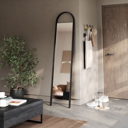 UMBRA BELLWOOD LEANING MIRROR BLACK 