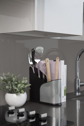 UMBRA FURLO EXP UTENSIL HLDR BLK/NKL