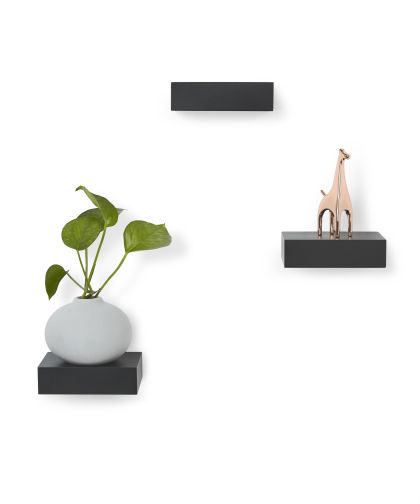 UMBRA SHOWCASE Мини рафтове 3бр. черен