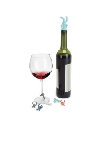 UMBRA DRINKING BUDDY  Тапа за бутилка + маркери