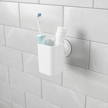 UMBRA FLEX SURE-LOCK TB HOLDER /ORG WHITE
