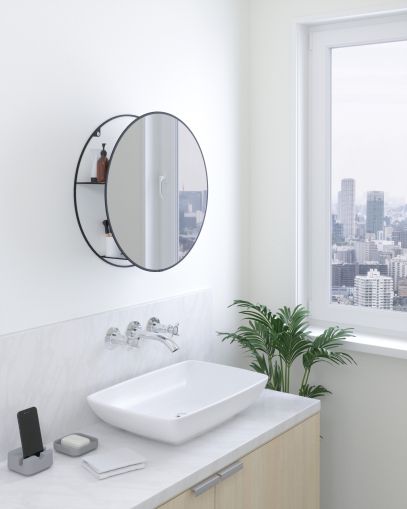 UMBRA CIRKO MIRROR BLACK