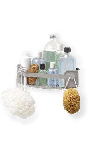 UMBRA FLEX GEL-LOCK CORNER BIN GREY