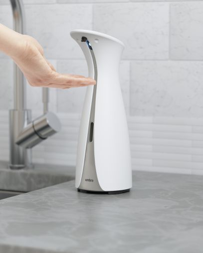 UMBRA OTTO AUTOMATIC SOAP DISP 8.5 oz WHT/GRY