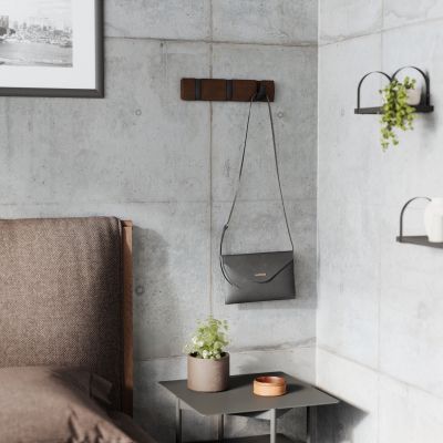 UMBRA Flip 3 Стенна закачалка, орех