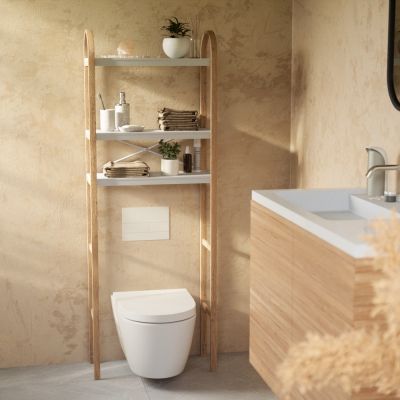 UMBRA BELLWOOD OVER THE TOILET SHELF WHT/NAT