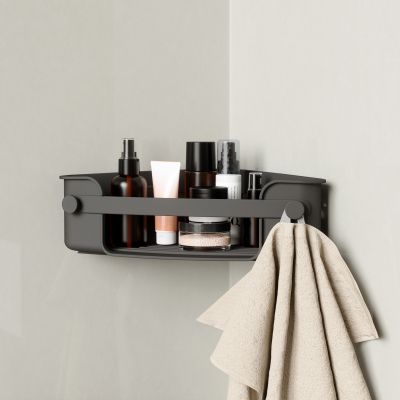 UMBRA FLEX GEL-LOCK CORNER BIN BLACK