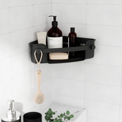 UMBRA FLEX GEL-LOCK CORNER BIN BLACK