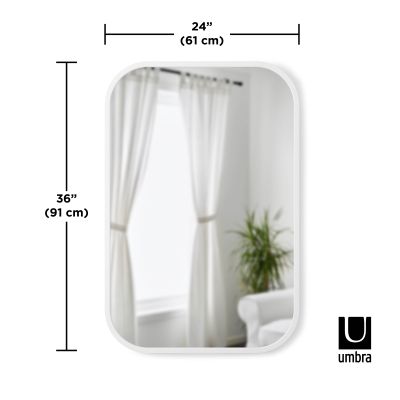 UMBRA HUB Стенно огледало  61х 91см, бял