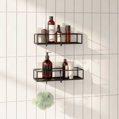 UMBRA CUBIKO SHOWER BIN SET 2 BLACK