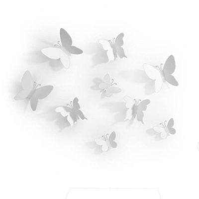 UMBRA MARIPOSA Стенна декорация пеперуди, бял