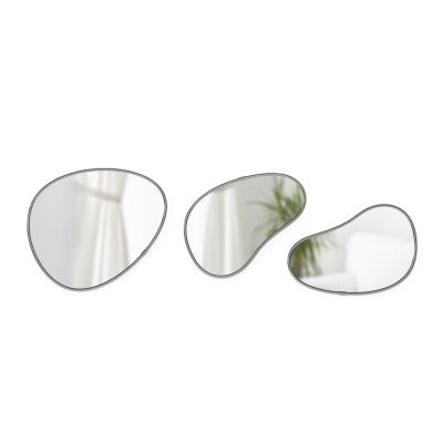 UMBRA HUBBA PEBBLE SET OF 3 MTL TTNM