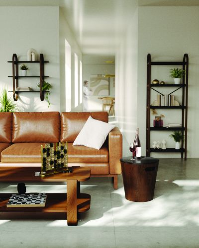 UMBRA WOODROW STORAGE STOOL Табуретка с ракла, орех