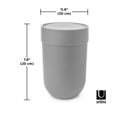 UMBRA TOUCH  Кошче за баня с капак, сив