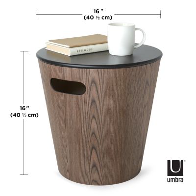 UMBRA WOODROW STORAGE STOOL Табуретка с ракла, орех