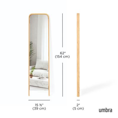 UMBRA BELLWOOD LEANING MIRROR NATURAL