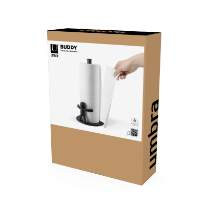 UMBRA BUDDY Поставка за кухненска хартия, черен