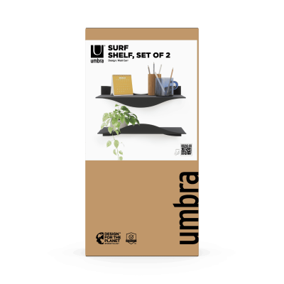 UMBRA SURF SHELF (SET OF 2) BLACK