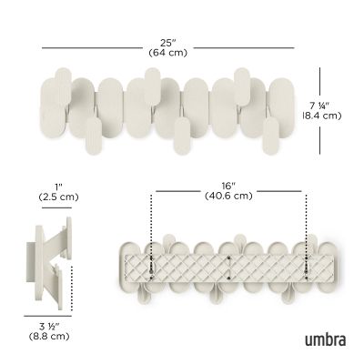 UMBRA TEMPO 6 Стенна закачалка, пясъчен