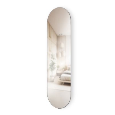 UMBRA HUBBA Овално огледало 45x157см., титан