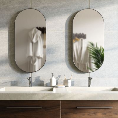 UMBRA HUBBA PILL MIRROR 62x18  TITANIUM