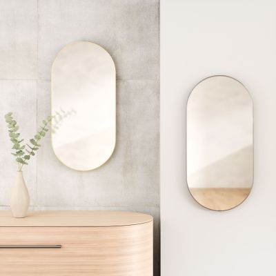 UMBRA HUBBA PILL MIRROR 62x18  BRASS