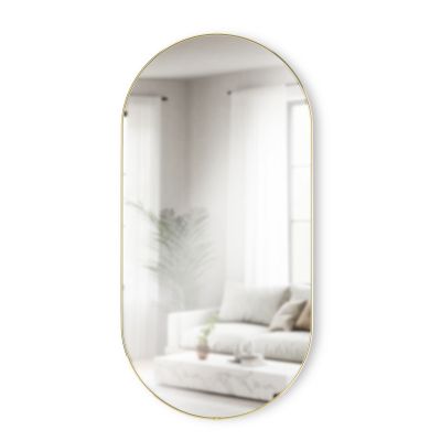 UMBRA HUBBA PILL MIRROR 62x18  BRASS