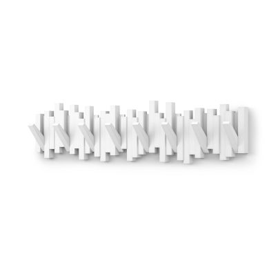 UMBRA STICKS 8 Стенна закачалка, бял